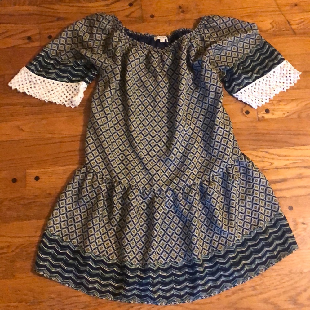 Umgee Drop Waist Boho Dress sz S